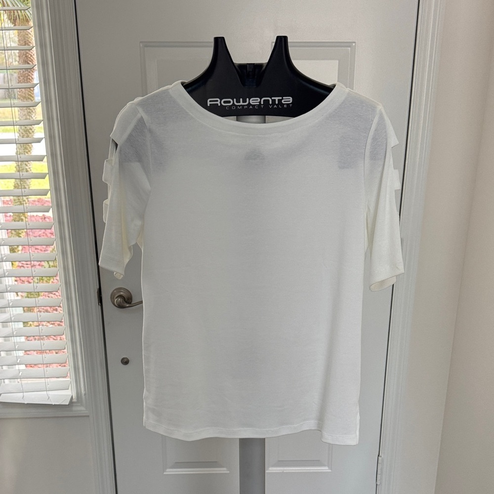 Karen Scott White Short Sleeve Women's Tee